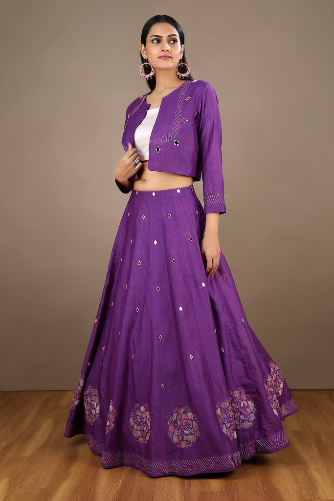 Priya Prakash Varrier in a purple Pratyusha Garimella outfit!